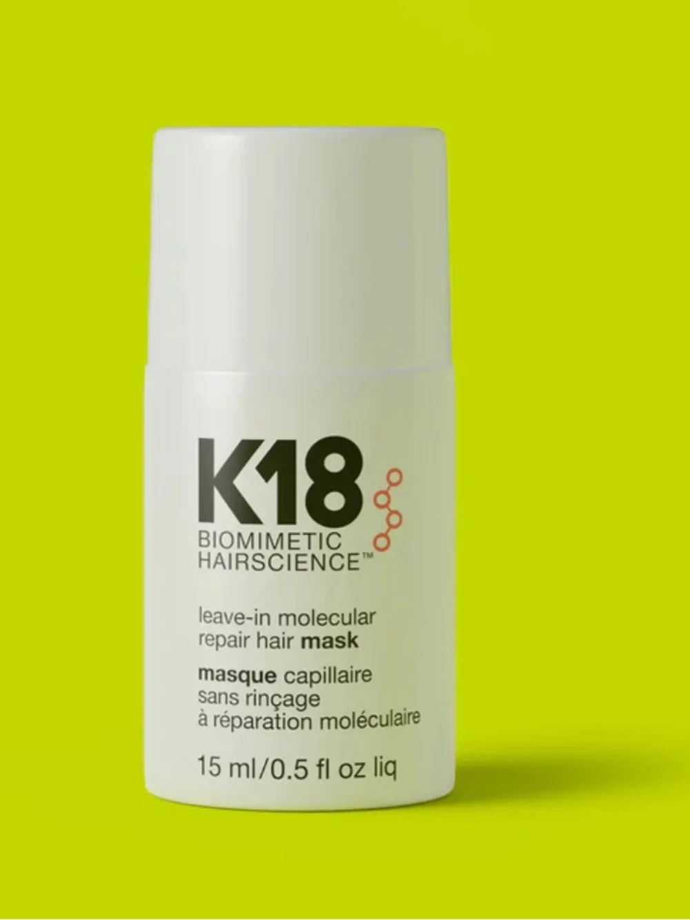 K18 Biomimetic Hairscience Leave-In Molecular Repair Hair Mask — 15ml